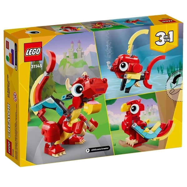 لگو Creator مدل 31145 Red Dragon — تصویر ۶