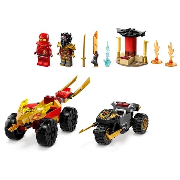 لگو Ninjago مدل Kai and Ras’s Car and Bike Battle 71789 — تصویر ۳