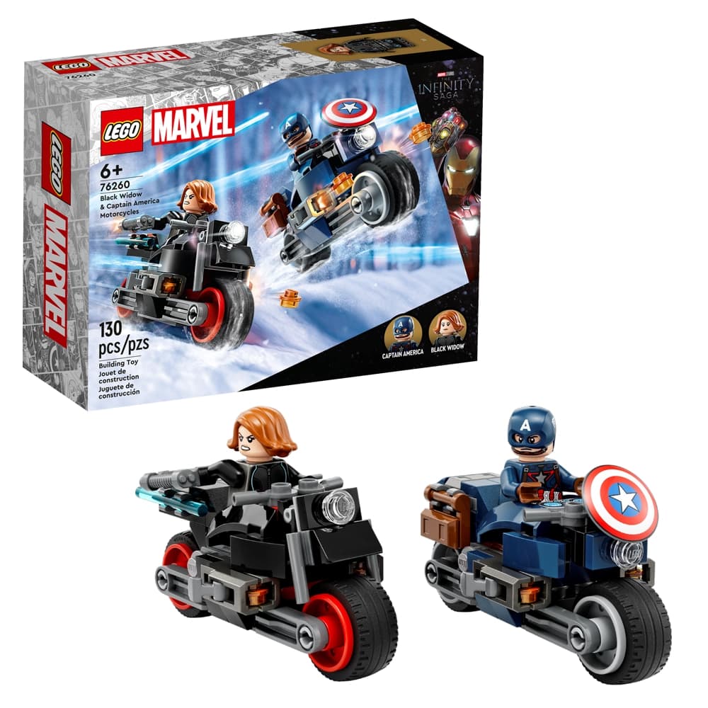 لگو Marvel مدل Black Widow & Captain America Motorcycles 76260