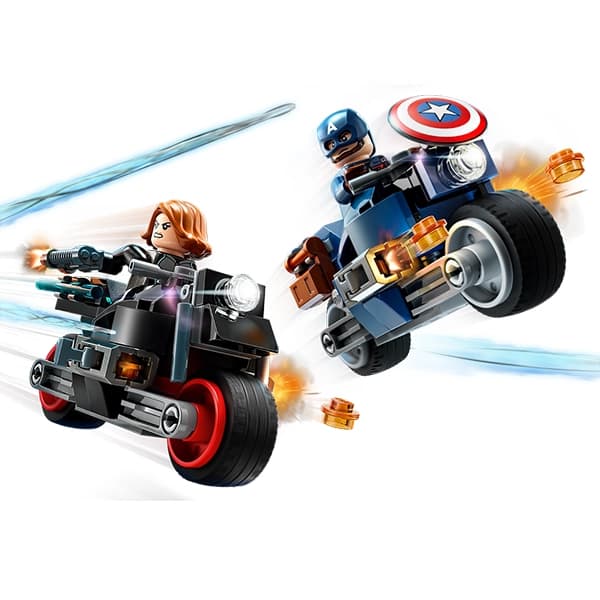 لگو Marvel مدل Black Widow & Captain America Motorcycles 76260 — تصویر ۲