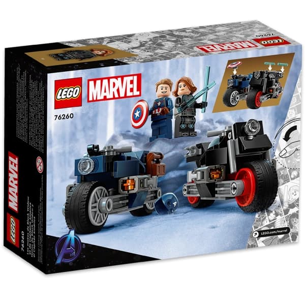 لگو Marvel مدل Black Widow & Captain America Motorcycles 76260 — تصویر ۶