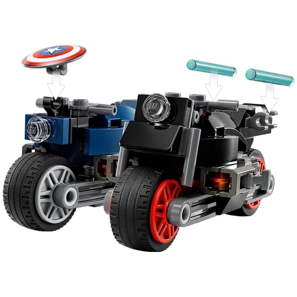 لگو Marvel مدل Black Widow & Captain America Motorcycles 76260 — تصویر ۴
