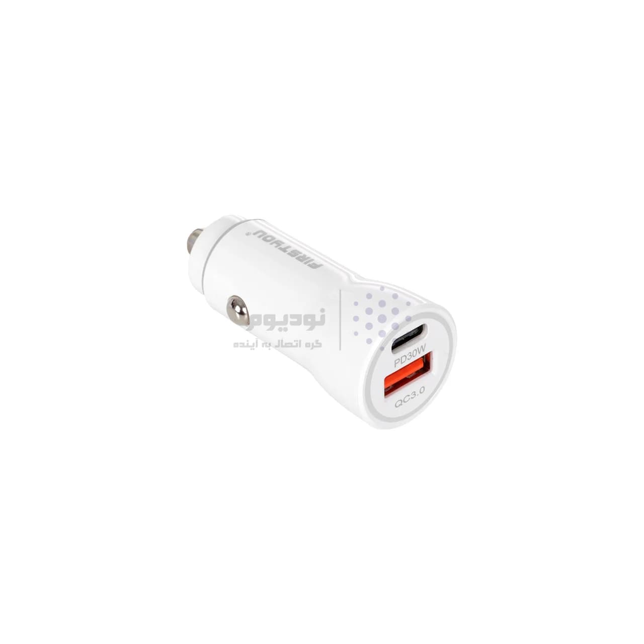 شارژر فندکی فست و PD دو پورت FIRSTYOU مدل F021 48W – سفید (اصلی) — تصویر ۳
