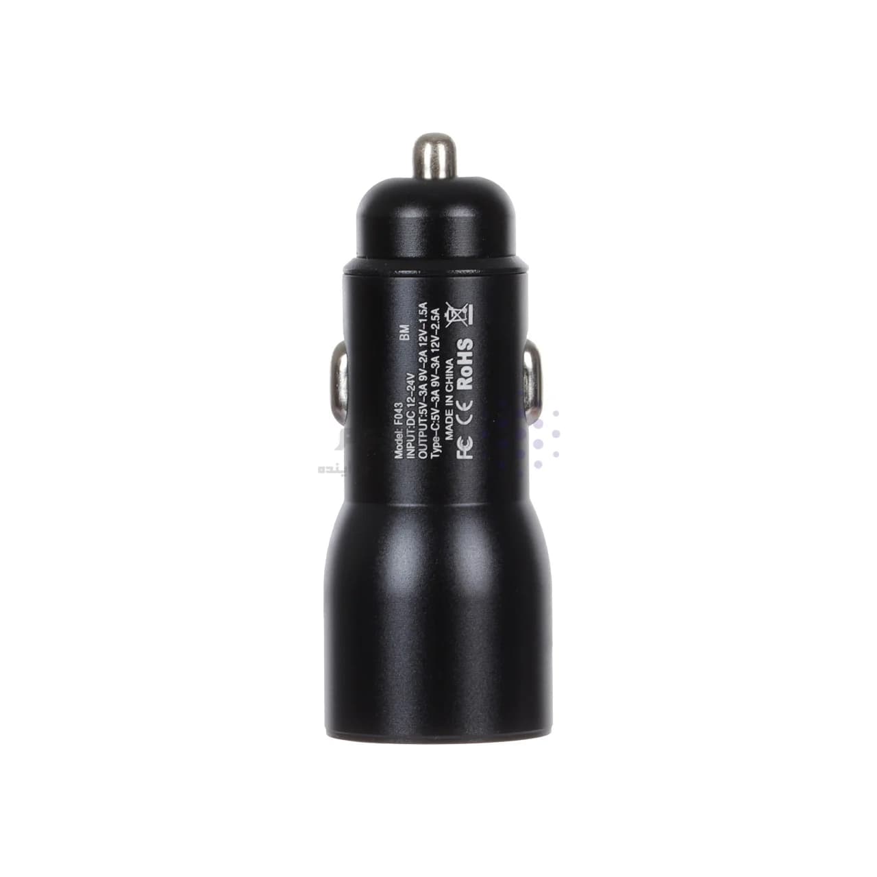 شارژر فندکی فست و PD دو پورت FIRSTYOU مدل F043 48W – مشکی — تصویر ۲