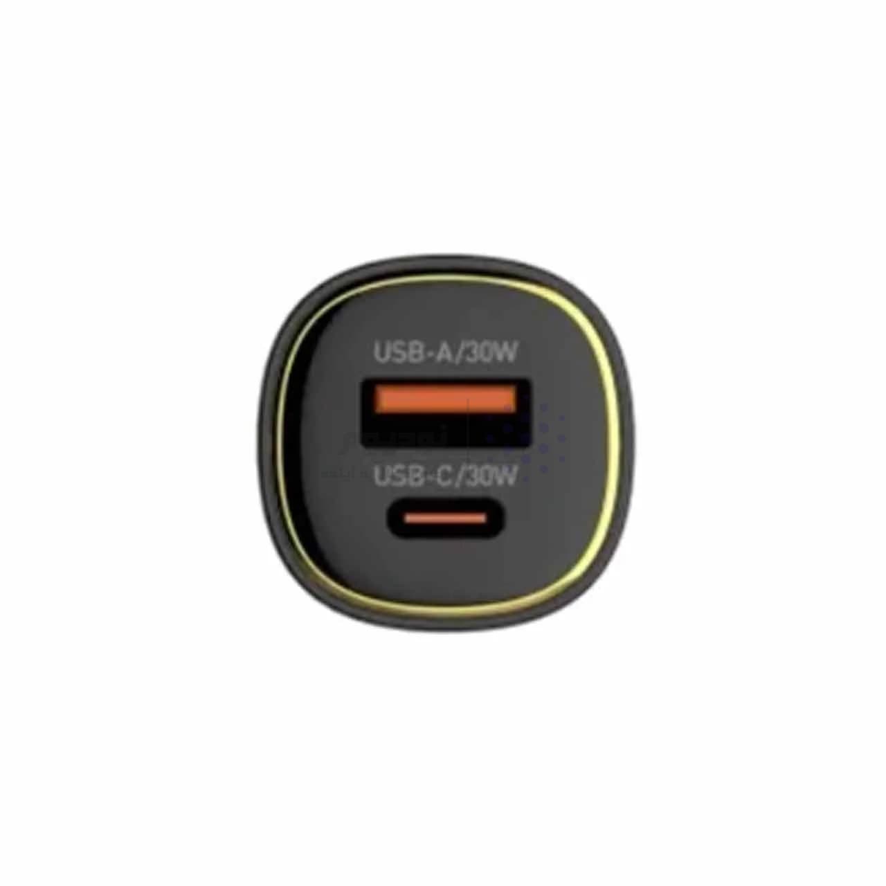 شارژر فندکی فست و PD دو پورت LDNIO مدل C103 60W به همراه کابل شارژ Type-C TO Type-C – مشکی (اصلی) — تصویر ۳