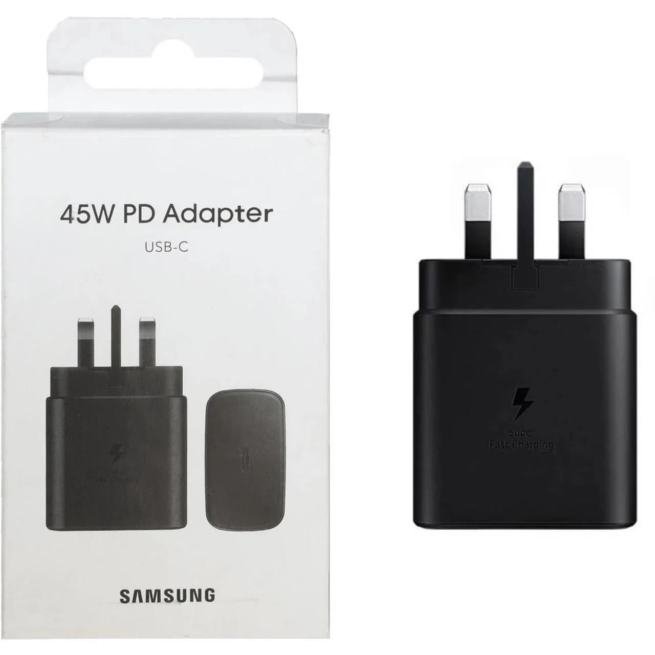 شارژر دیواری سه پین PD و فست Samsung مدل TA845XBEGCN 45W – مشکی – NZR