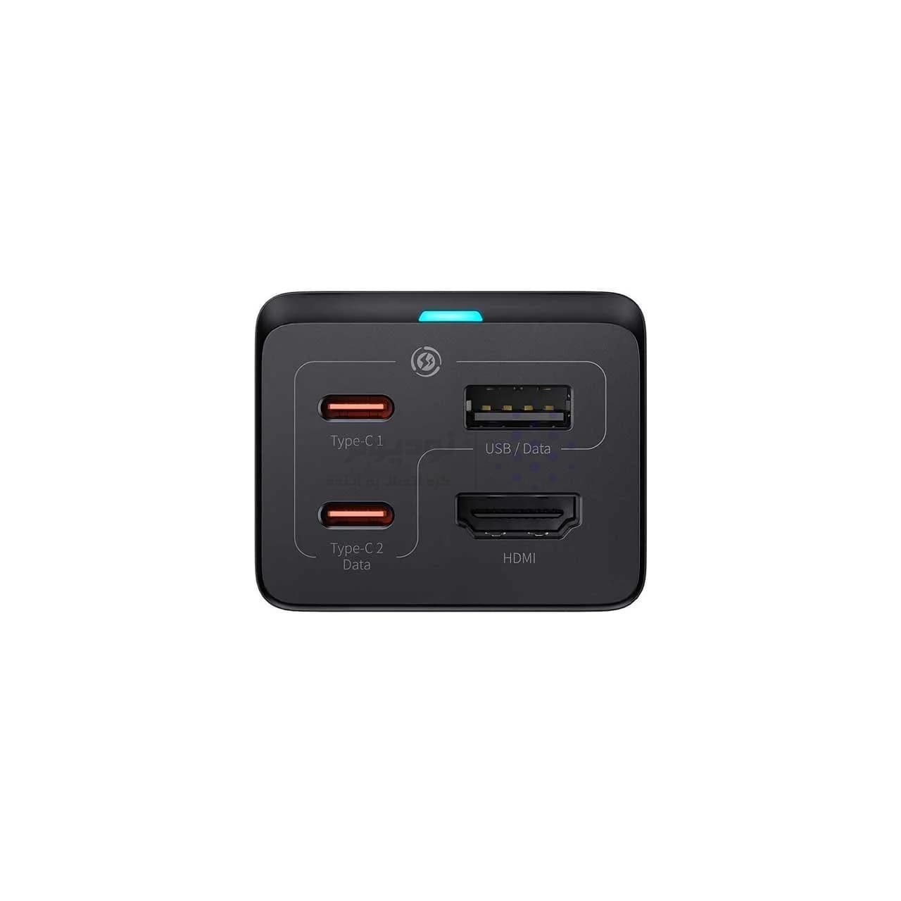 شارژر رومیزی فست چهار پورت Baseus مدل Gan5 Pro CCGP110201 67W – مشکی (گارانتی آونگ) — تصویر ۶