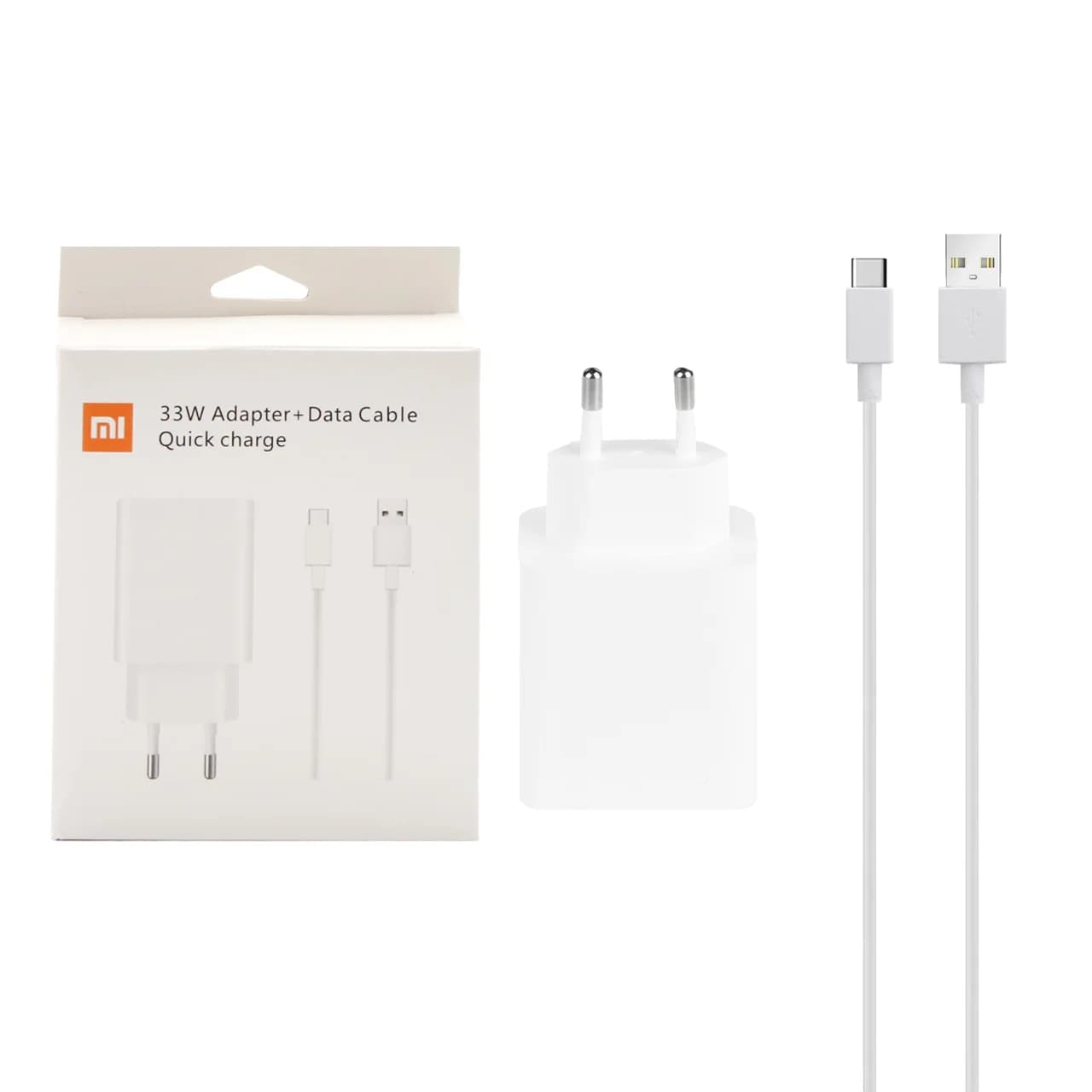 شارژر دیواری 33W فست تک پورت Xiaomi مدل MDY-11-EZ به همراه کابل شارژ Type-C – سفید (گارانتی پارتیان پایا) درجه یک