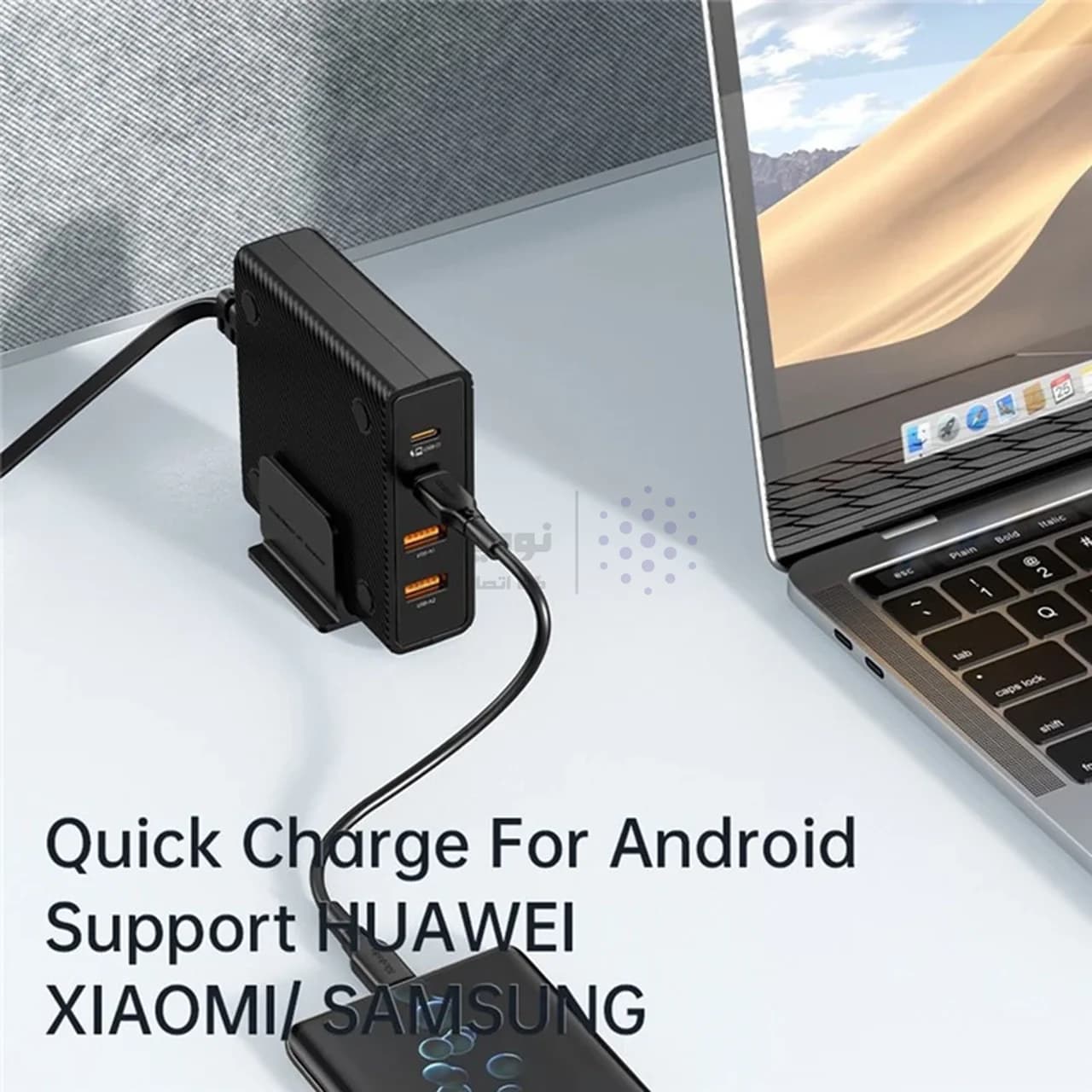 شارژر رومیزی PD و فست چهار پورت Mcdodo مدل CH-180 100W – مشکی (گارانتی متین) — تصویر ۸