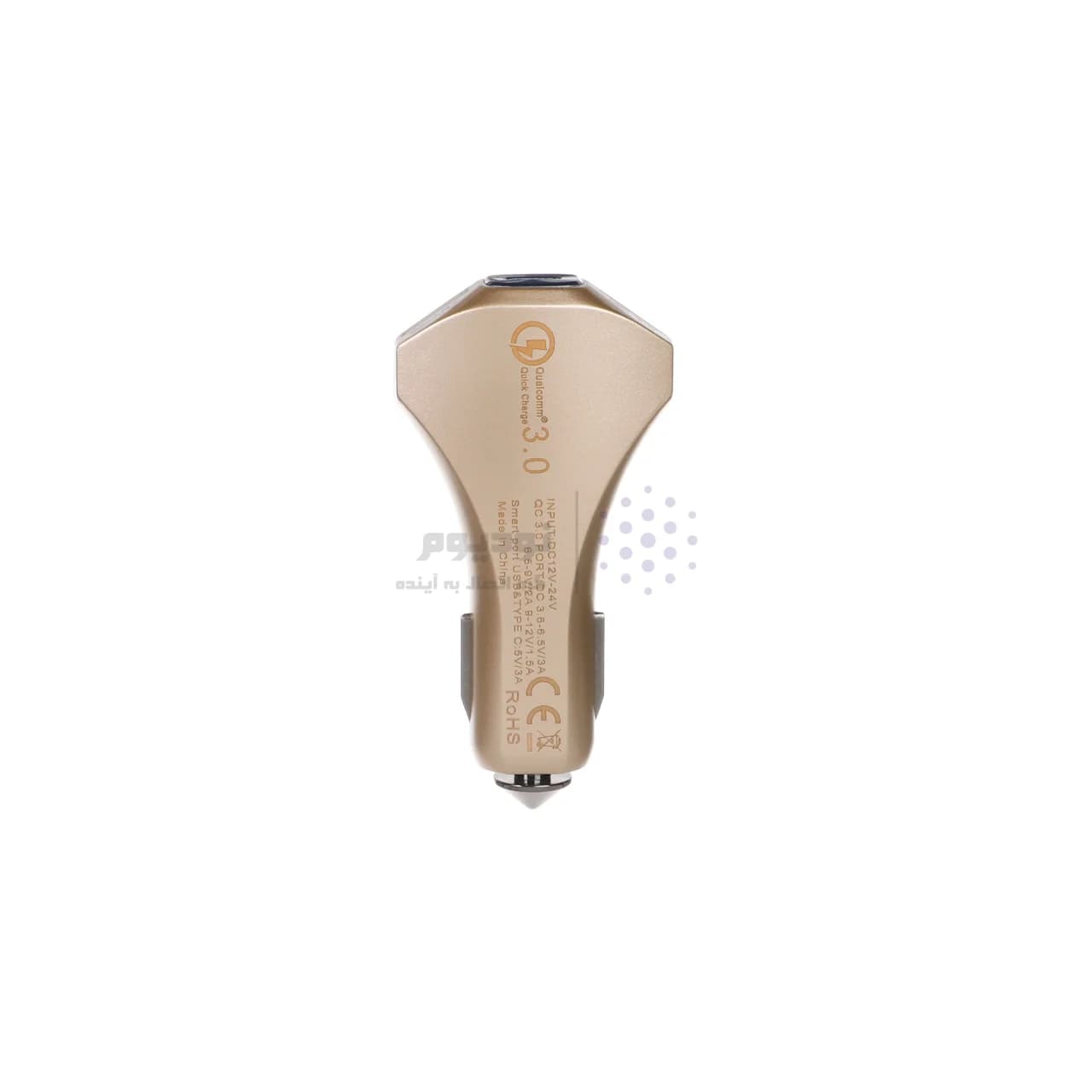 شارژر فندکی فست دو پورت NITU مدل CC15 – طلایی (گارانتی 18 ماه تعویض نیکان همراه) — تصویر ۲