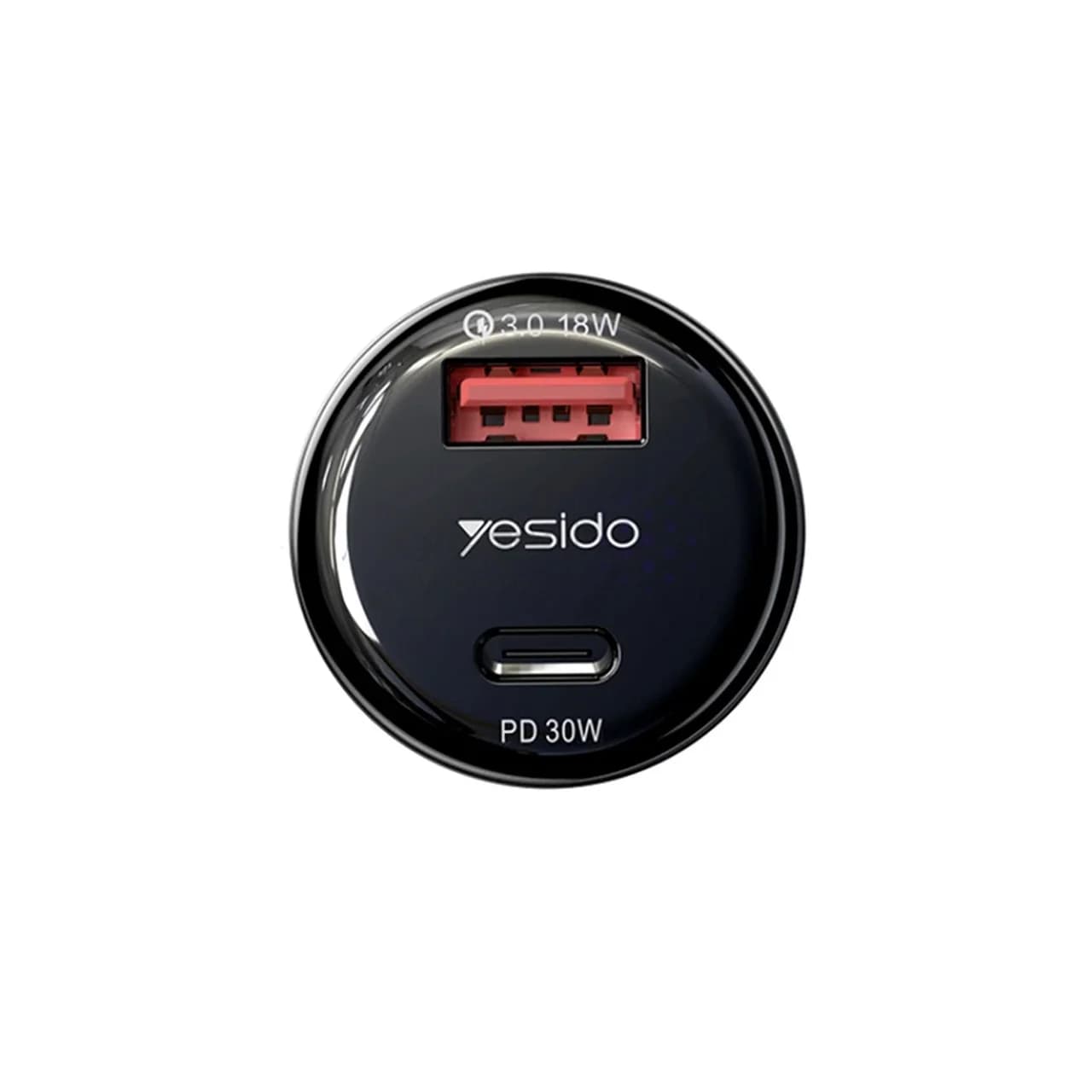 شارژر فندکی PD و فست دو پورت Yesido مدل Y52 48W – سرمه ای (گارانتی 18 ماه تعویض نیکان همراه) — تصویر ۳