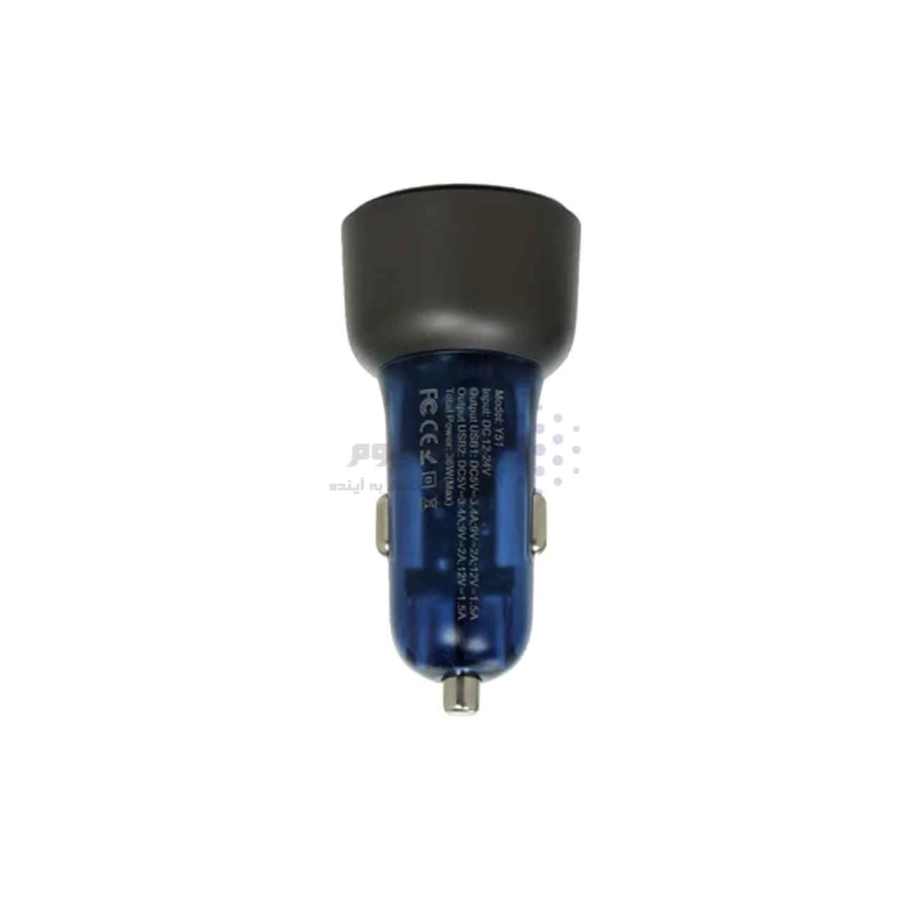 شارژر فندکی PD و فست دو پورت Yesido مدل Y52 48W – سرمه ای (گارانتی 18 ماه تعویض نیکان همراه) — تصویر ۲