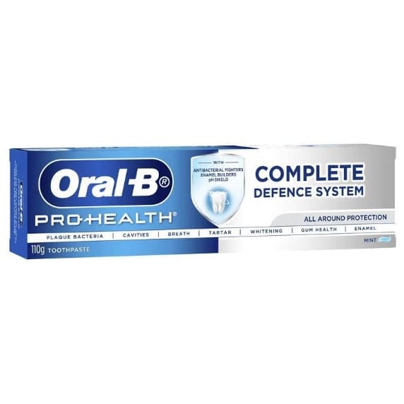 خمیر دندان اورال بی Oral B مدل Complete Defence System وزن 110 گرم