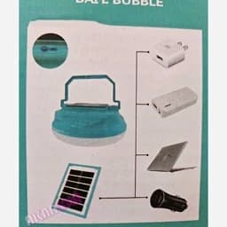 چراغ کمپینگ خورشیدی سولار Night Market solar قطر 20 سانتی متر و باطری 2400 میلی آمپر — تصویر ۳