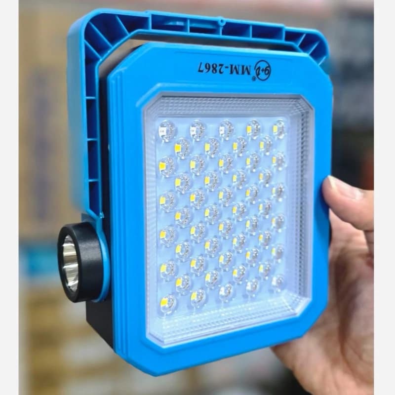 پروژکتور خورشیدی مدل MM-2867-E – پاوربانک دار – 2 باطری