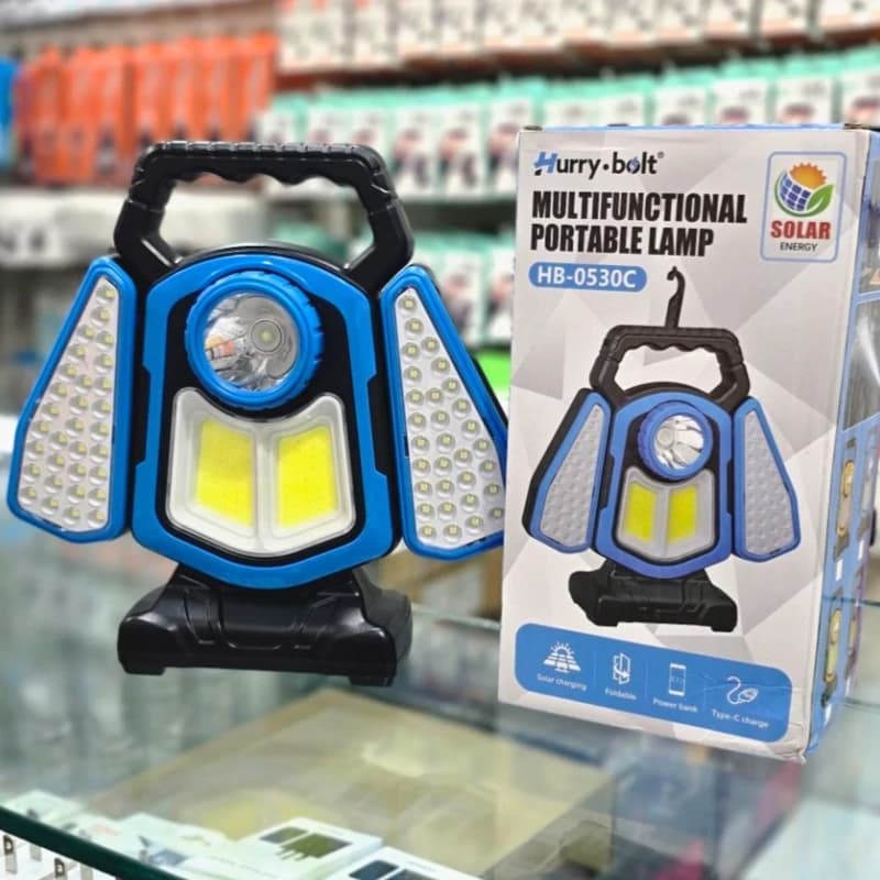 پروژکتور خورشیدی مدل HB-0530W – پاوربانک دار -2 باطریجدید