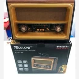 رادیو اسپیکر بلوتوثی GOLON خورشیدی – Wireless Speaker شارژی و باطری خور-خورشیدی. اصل با کیفیت + سایز بزرگ — تصویر ۴