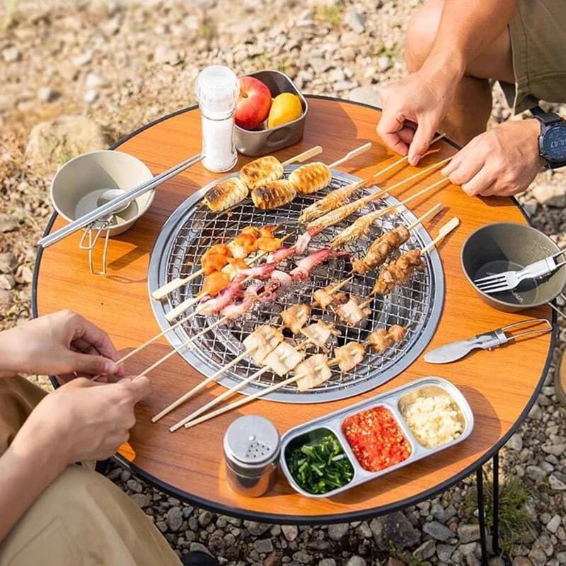 میز سفری تاشو مدل BBQ سایز صفحه 60 *60 سانتی متر — تصویر ۷