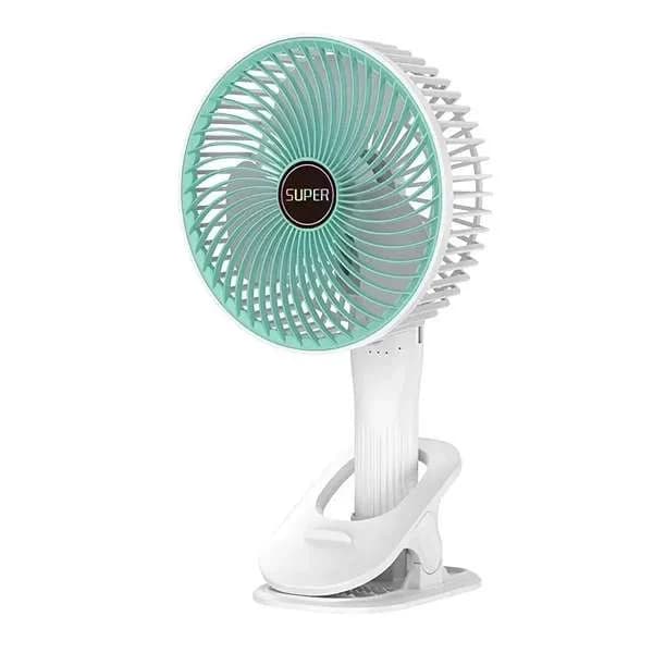 پنکه شارژی مدل Circulation Clamp Fan-2000 ظرفیت 1200 میلی آمپر ساعت — تصویر ۲