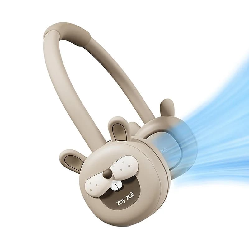 پنکه گردنی زوی زویی مدل Bunny کد F18 ظرفیت 1800 میلی آمپر ساعت — تصویر ۲