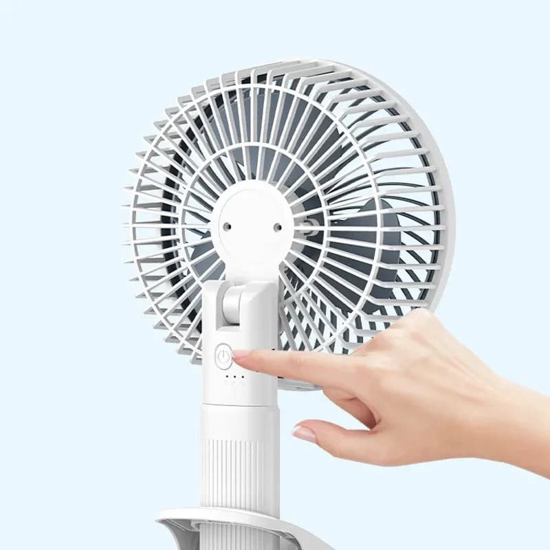 پنکه شارژی مدل Circulation Clamp Fan ظرفیت 1200 میلی آمپر ساعت — تصویر ۸