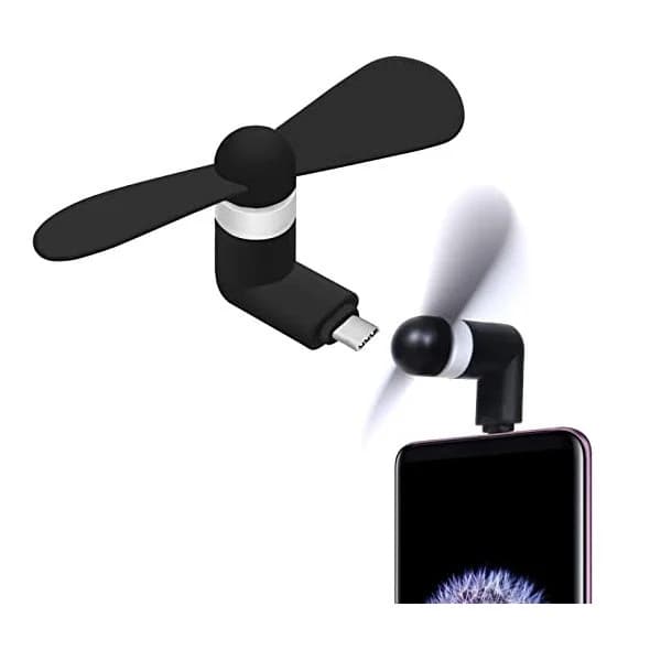 پنکه USB مدل USB-C بسته دو عددی — تصویر ۵