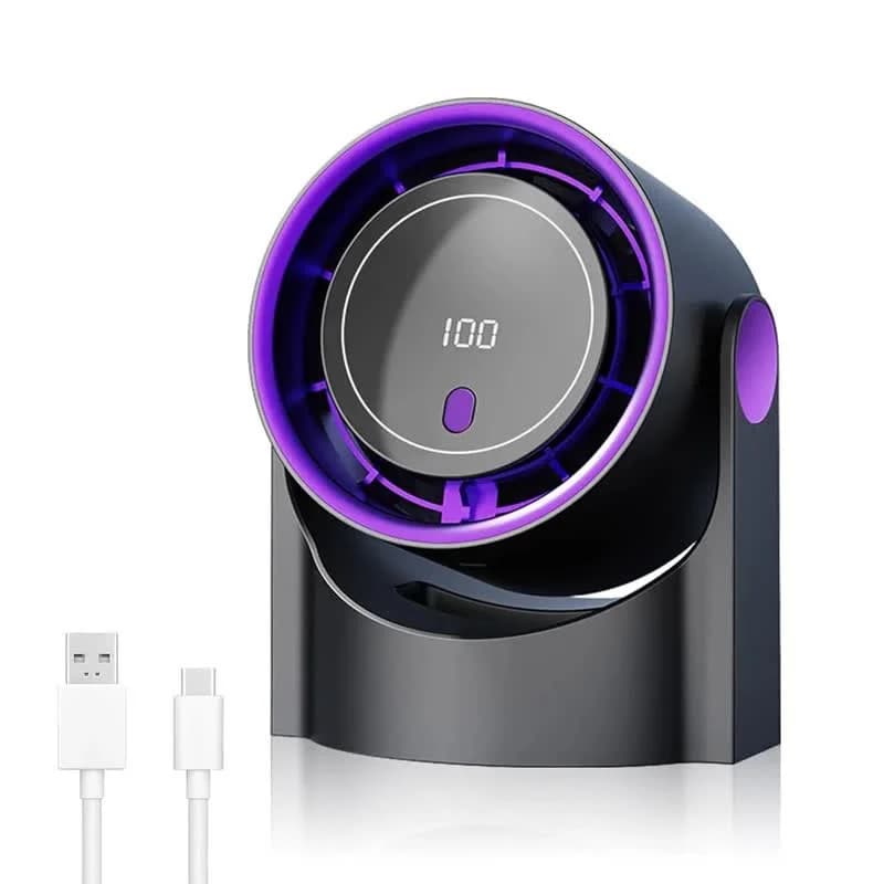 پنکه شارژی سیرکولاتور مدل DESKTOP ظرفیت 6800 میلی آمپر ساعت — تصویر ۵
