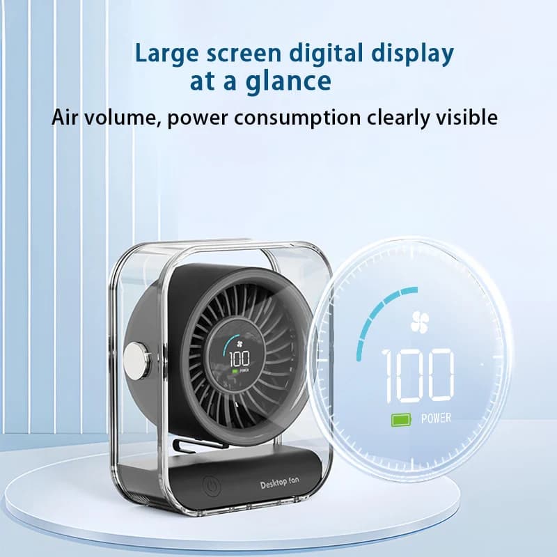 پنکه شارژی مدل Digital Fan ZH28 — تصویر ۶