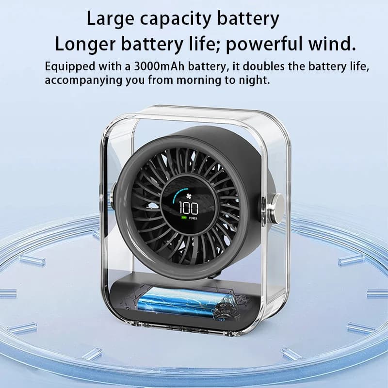 پنکه شارژی مدل Digital Fan ZH28 — تصویر ۵