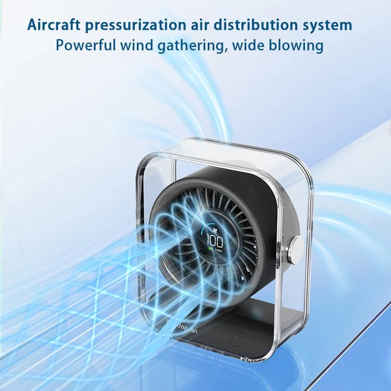 پنکه شارژی مدل Digital Fan ZH28 — تصویر ۷