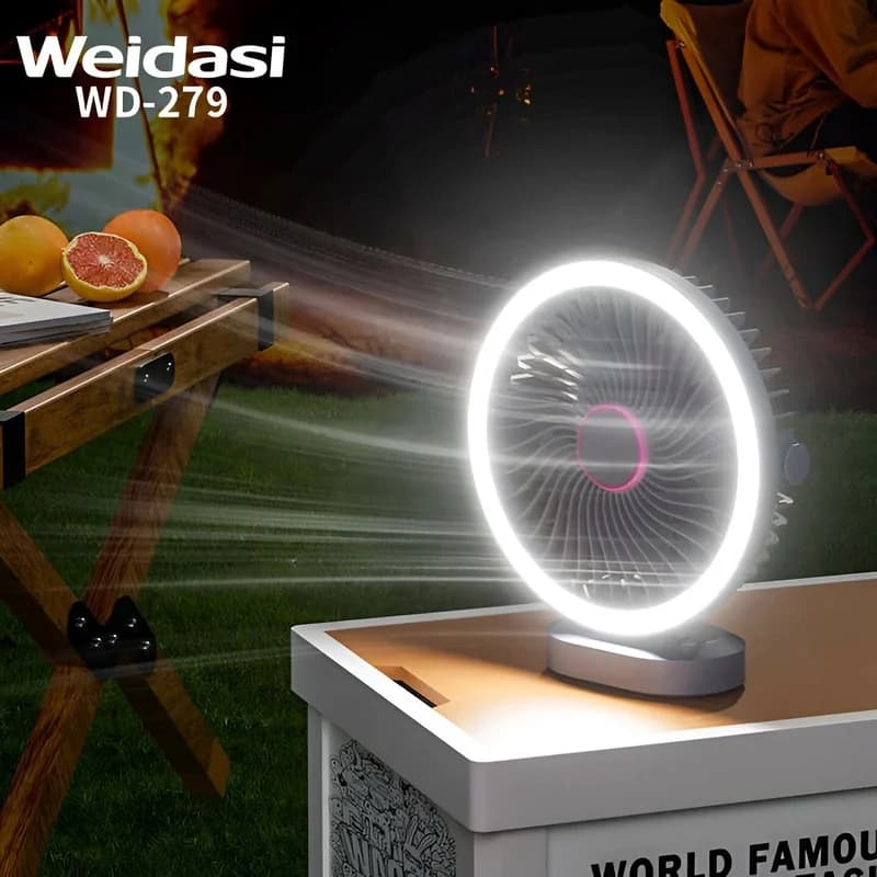 پنکه رومیزی مدل WD-279 ظرفیت 2400 میلی آمپر بر ساعت — تصویر ۳