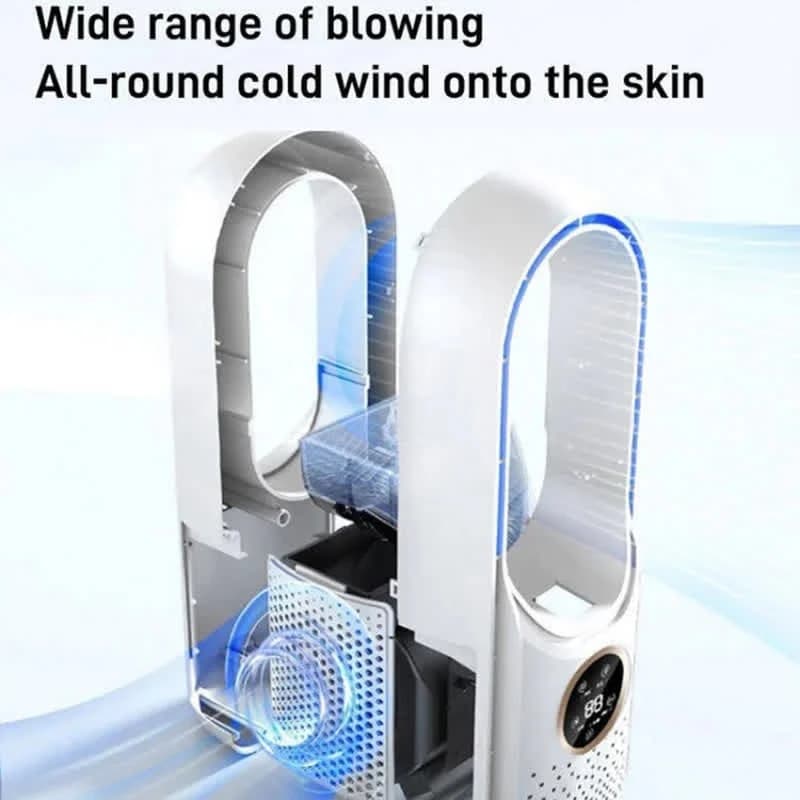 پنکه رومیزی مدل bladeless fan ظرفیت 3000 میلی آمپر ساعت — تصویر ۵