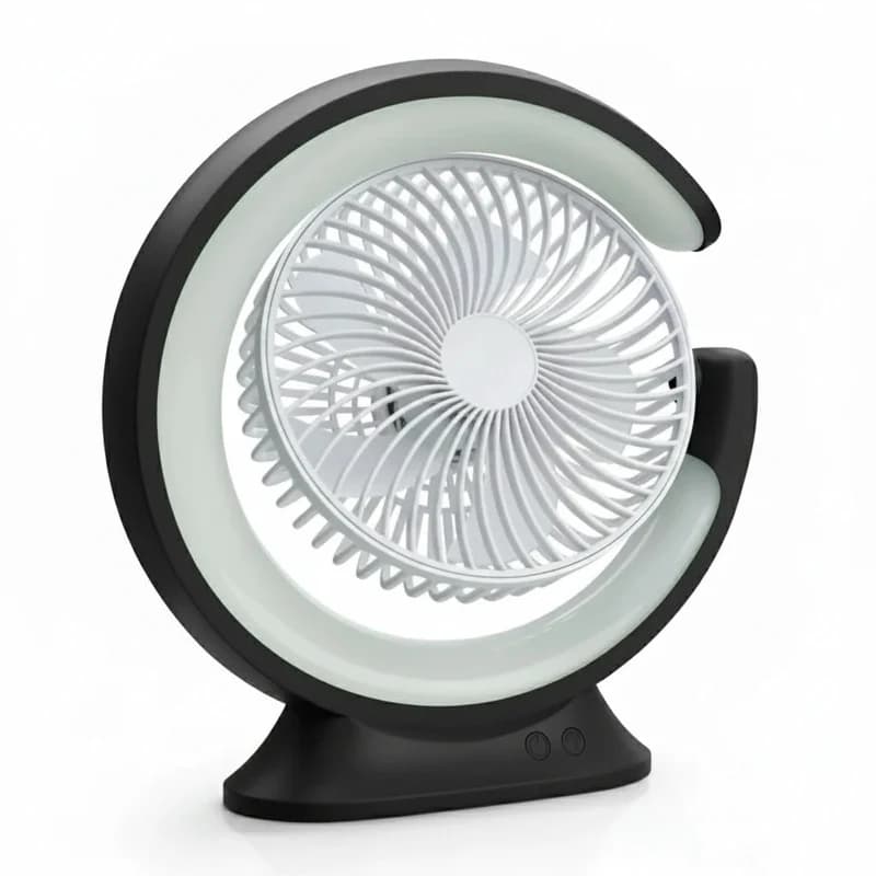پنکه شارژی شروین مدل shervin Table Light Fan ظرفیت 4000 میلی آمپرساعت — تصویر ۷