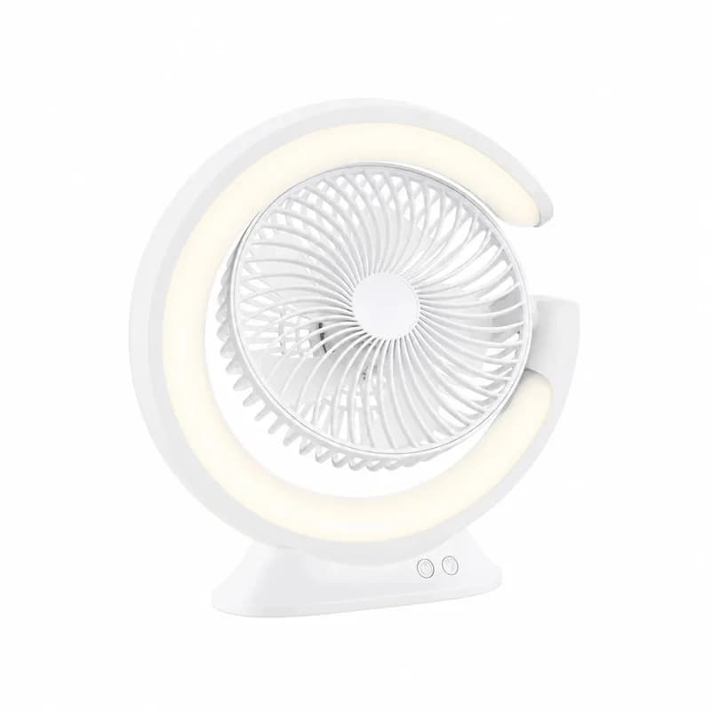 پنکه شارژی شروین مدل shervin Table Light Fan ظرفیت 4000 میلی آمپرساعت — تصویر ۵