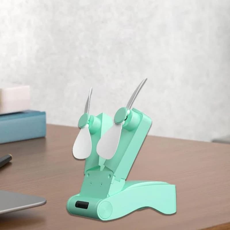پنکه رومیزی مدل دو فن Folded کد 02 ظرفیت 500 میلی آمپر ساعت — تصویر ۲