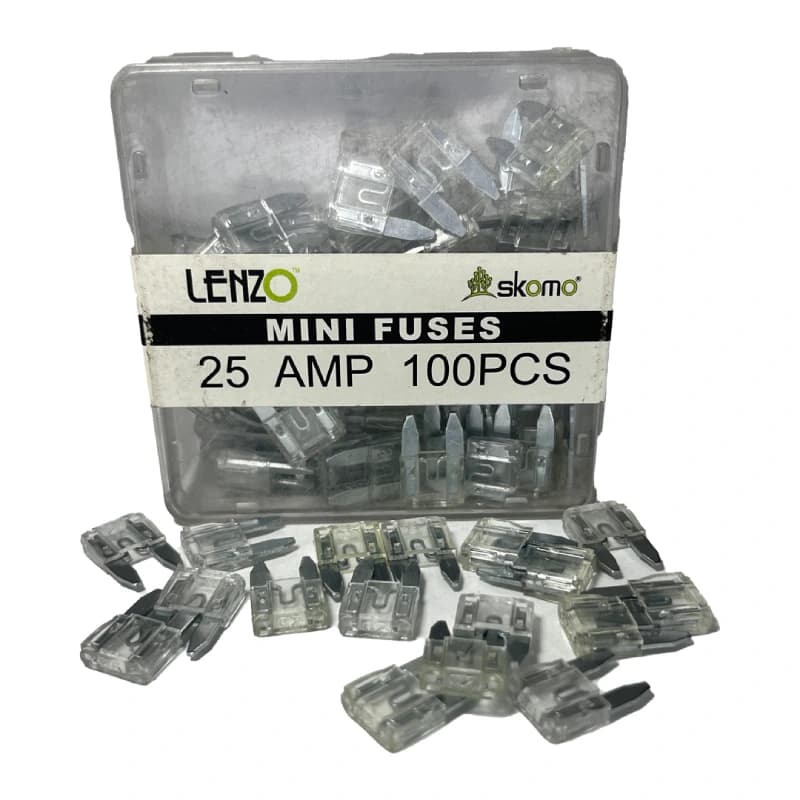 فیوز بسته 100 عددی کوچک LENZO 25A