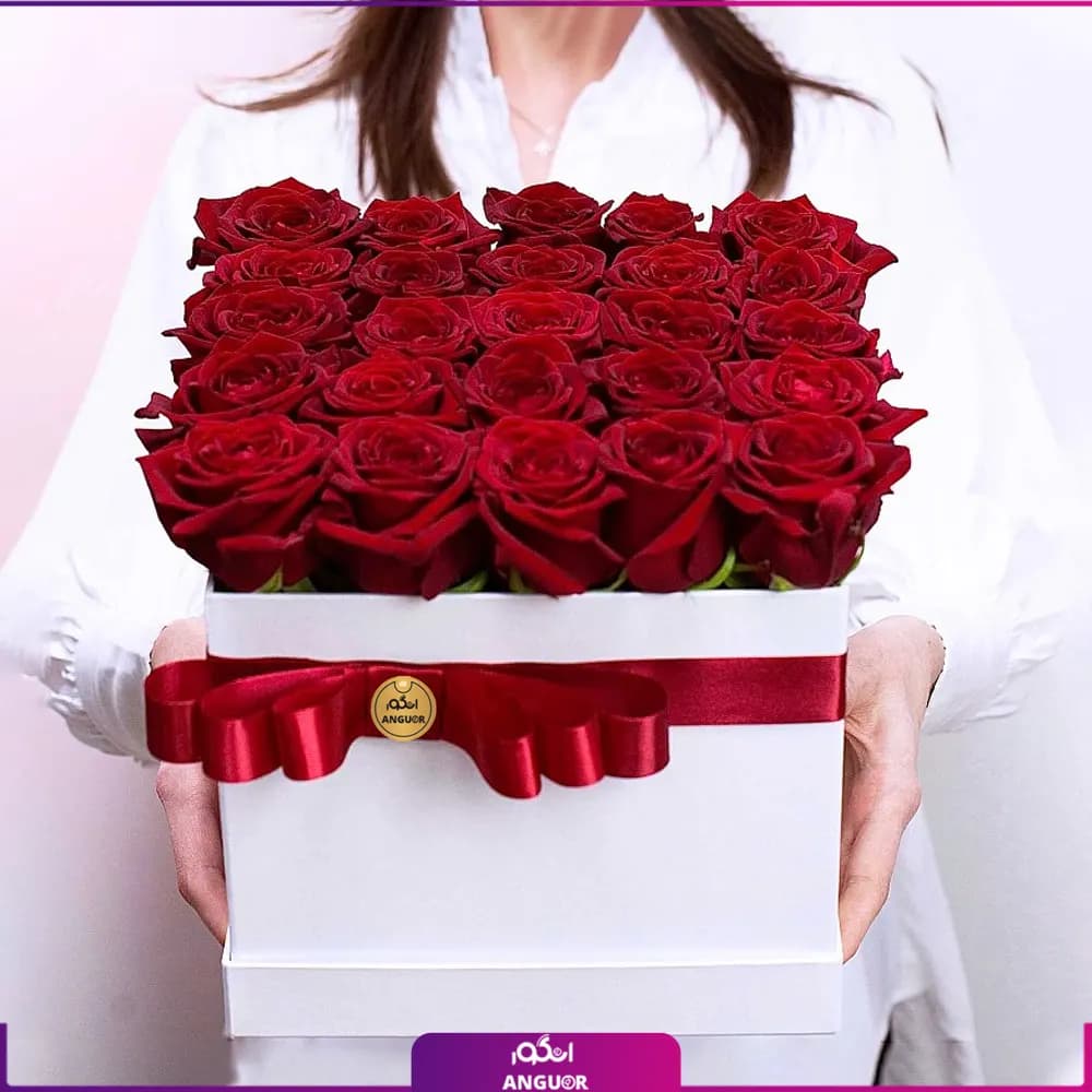 باکس گل مکعب عشق
