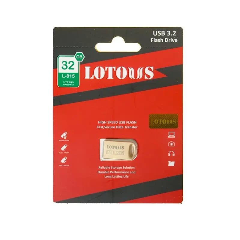 فلش مموری 32 گیگابایت L815 لوتوس (LOTOUS) USB3.2