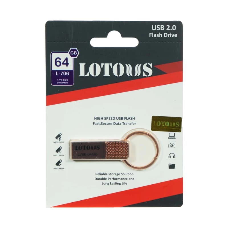 فلش مموری 64 گیگابایت L706 لوتوس (LOTOUS)