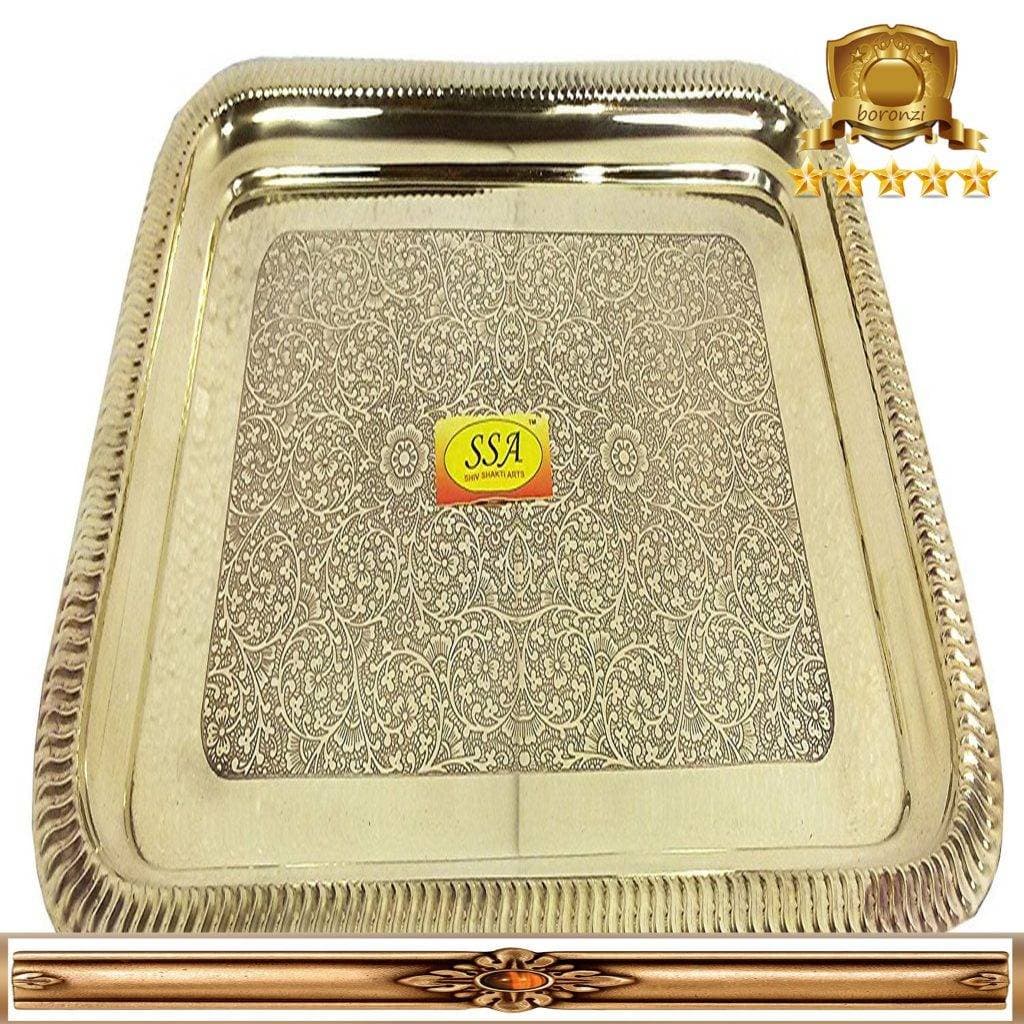 سینی برنجی مستطیل کد ۴۷۱