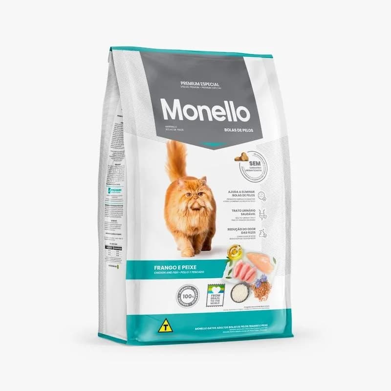 غذای گربه مونلو هربال | غذای خشک گربه مونلو گلوله مویی (Monello Hairball) — تصویر ۲