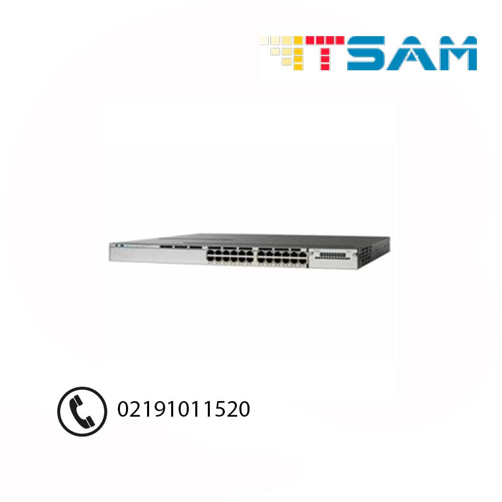 سوئیچ سیسکو مدل WS-C3750X-24P-S