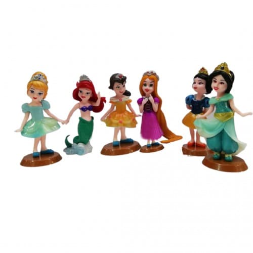مجموعه فیگور 6 عددی پرنسس پایه دار کد 1