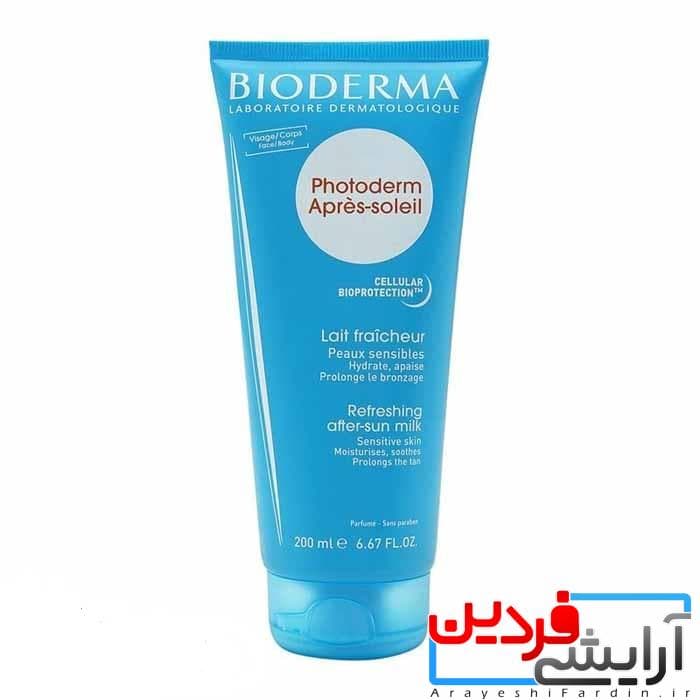 کرم شیر مرطوب کننده و التیام بخش بایودرما مدل Photoderm Apres-Soleil