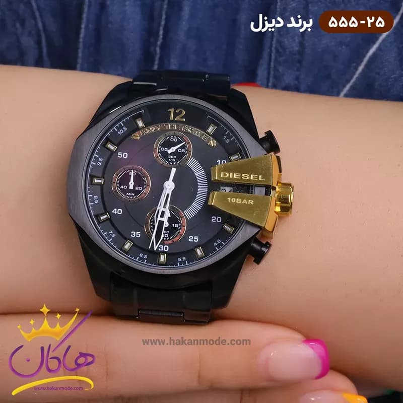 ساعت دیزل زنانه فلزی شاخدار 555/25 — تصویر ۲