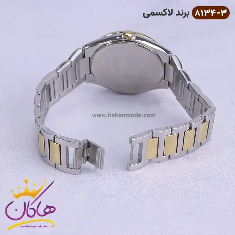 ساعت لاکسمی زنانه فلزی صفحه سفید مدل 8134/3 — تصویر ۳