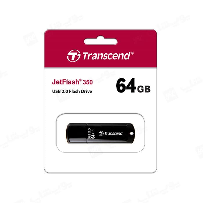 فلش مموری ترنسند مدل JetFlash 350 USB 2.0 با ظرفیت 64 گیگابایت — تصویر ۳