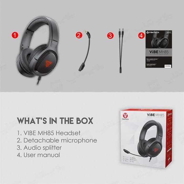 هدست گیمینگ سیمی فنتک مدل Vibe MH85 — تصویر ۳