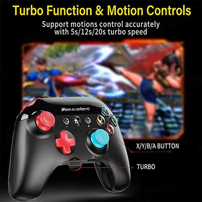 دسته بازی بی سیم کامپیوتر بیکسلنت مدل wirless pro game controller — تصویر ۳