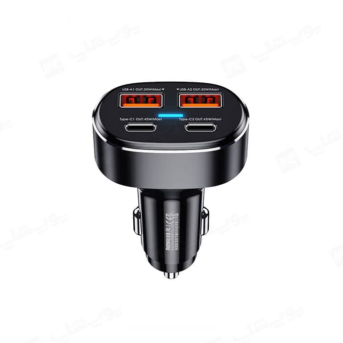 شارژر فندکی 75 وات فست شارژر ریمکس مدل RCC329